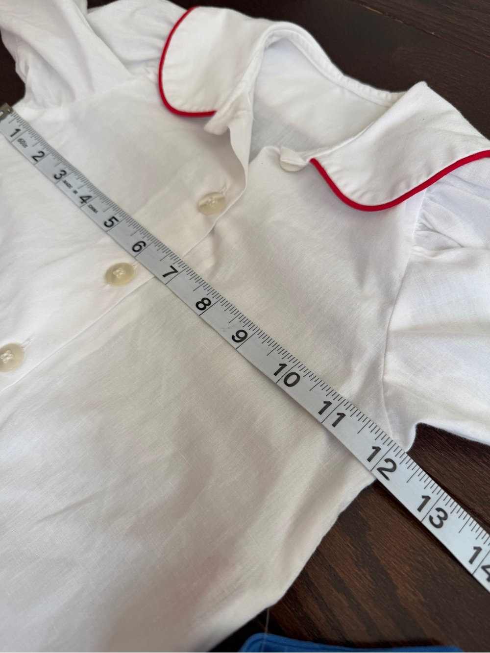 Vintage Chocolate Soup Blue Dress with Appliqué and White Blouse Set 2T - Picture 7 of 10